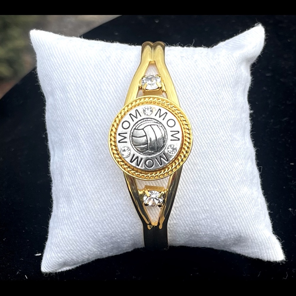 Mom sport snap fine cuff- gold